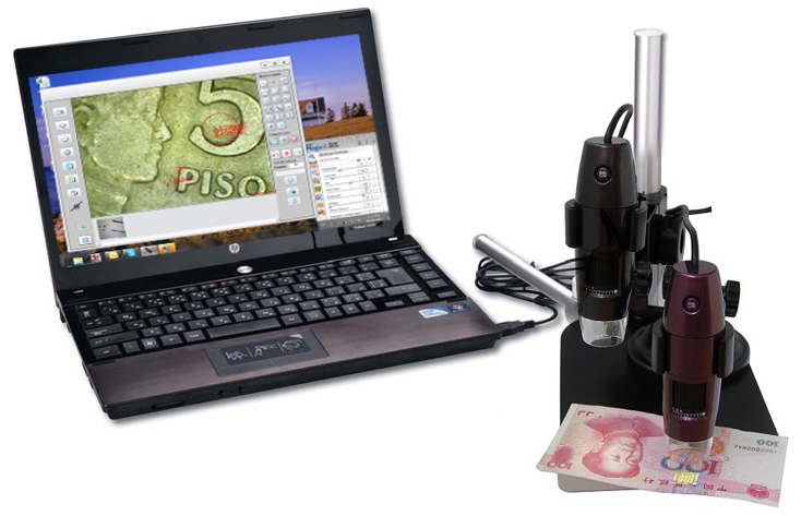 Digital microscope with software